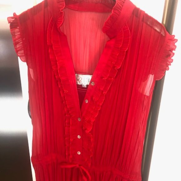 Gorgeous Red Ruffle Dress - Picture 2 of 8